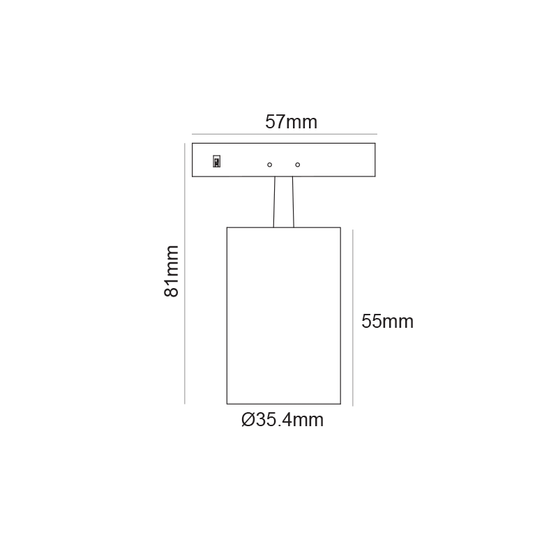ΜΙΝΙ ΜΑΥΡΟ ZOOMABLE ΜΑΓΝΗΤΙΚΟ ΣΠΟΤ 24V DC 5W 4000K 500LM max. 20-60° RA90 5YRS Φ35,4*55(81)ΜΜ - ledmania.gr