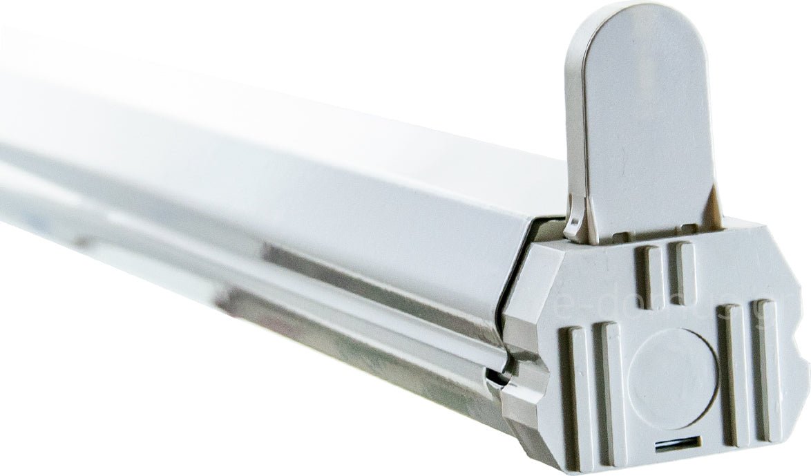 Φωτιστικό σκαφάκι για 1 λάμπα LED T8 120cm τύπου φθορίου με τροφοδοσία στα 2 άκρα - ledmania.gr