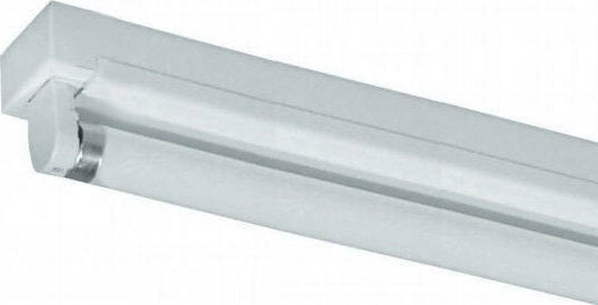 Φωτιστικό σκαφάκι για 1 λάμπα LED T8 120cm τύπου φθορίου με τροφοδοσία στα 2 άκρα - ledmania.gr