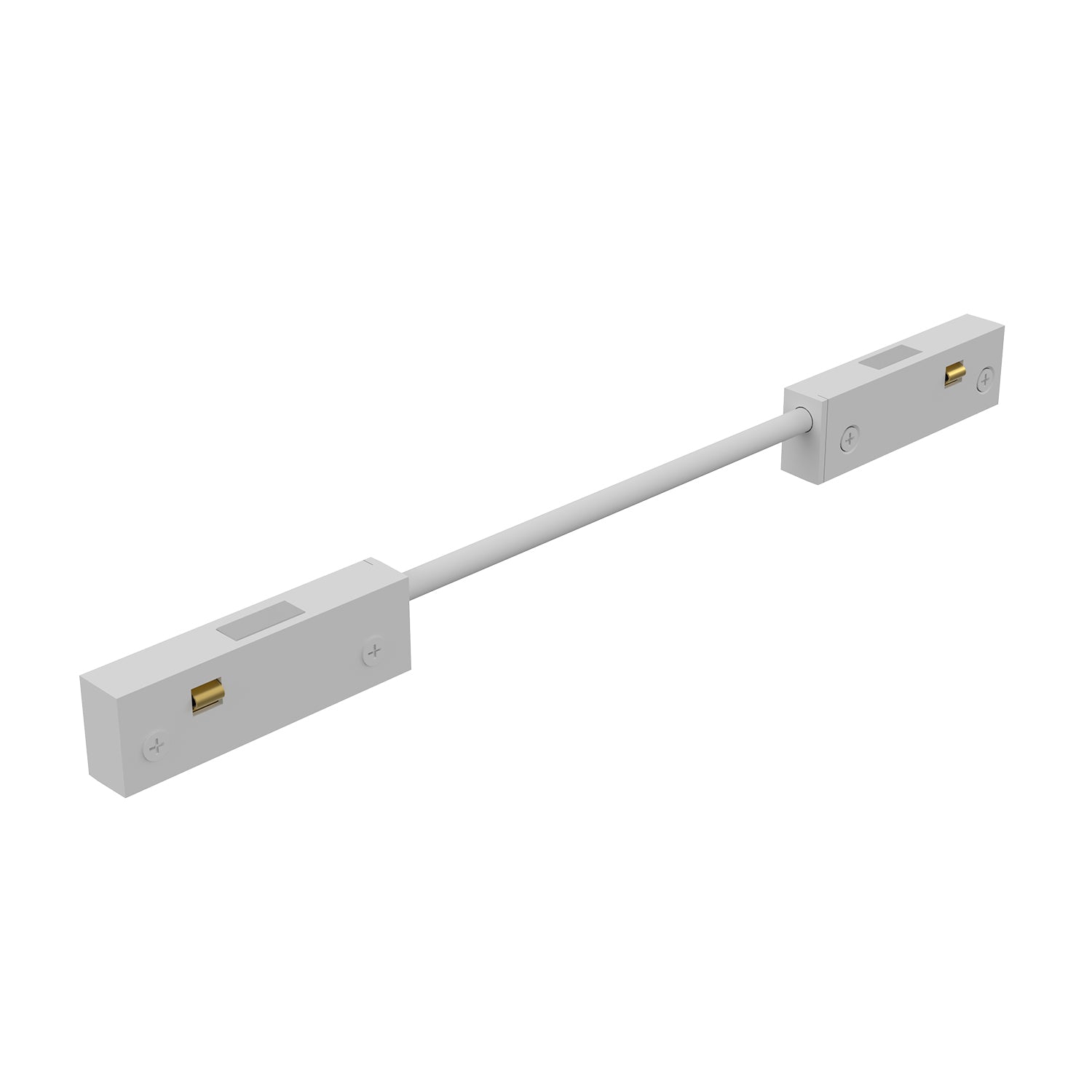 WHITE CORNER ELECTRICAL CONNECTOR WITH CABLE FOR MINI MAGNETIC TRACK 24V DC