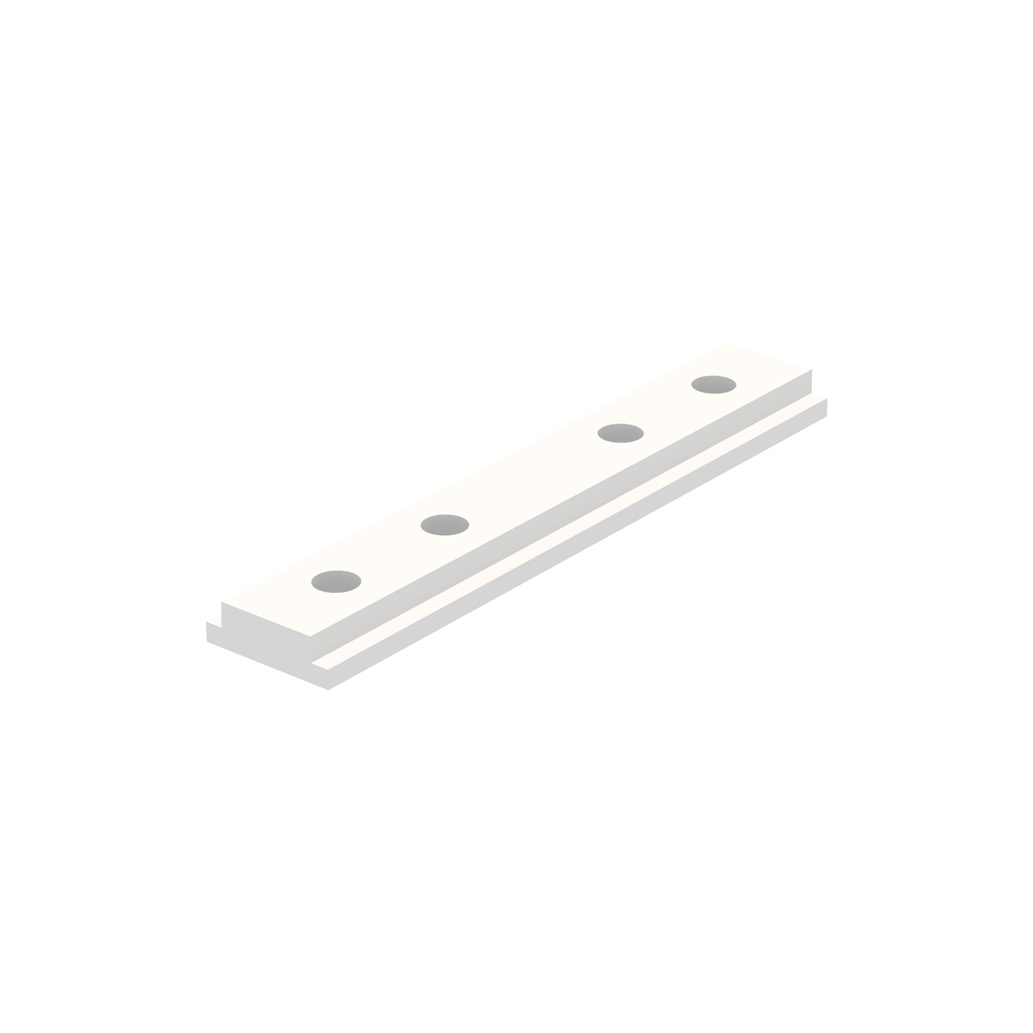 METAL WHITE STRAIGHT CONNECTOR FOR MINI MAGNETIC TRACK