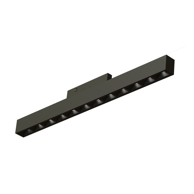 ΜΙΝΙ ΜΑΥΡΟ ΜΑΓΝΗΤΙΚΟ ΦΩΤΙΣΤΙΚΟ 24V DC 10W 4000K 500LM 36° Ra90 5YRS L196mm