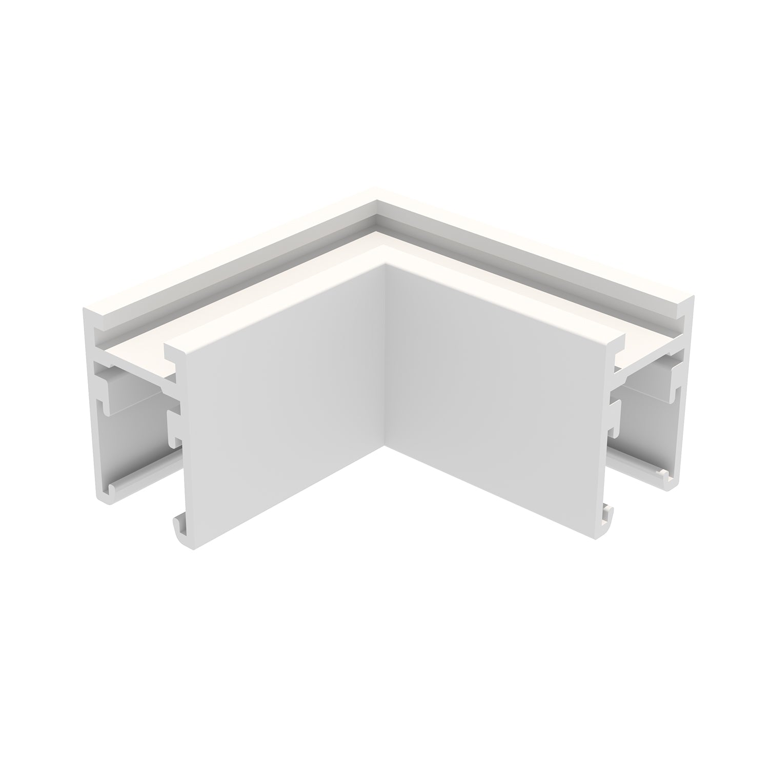 WHITE 90° CORNER FOR MINI MAGNETIC SURFACE/PENDANT TRACK TMS*MB