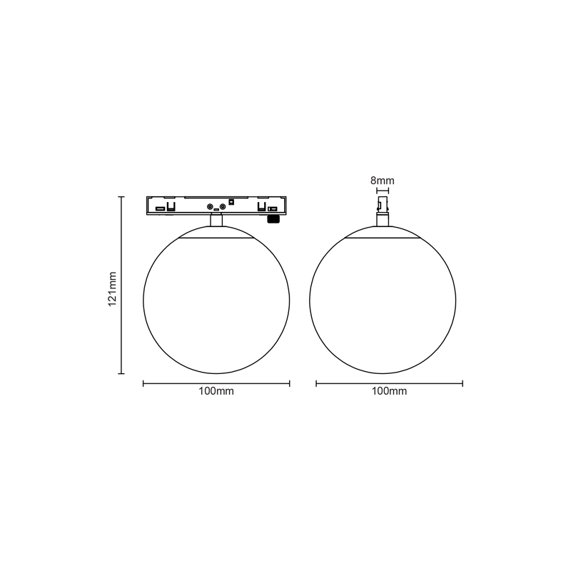 ΜΙΝΙ ΜΑΥΡΟ ΜΑΓΝΗΤΙΚΟ ΦΩΤΙΣΤΙΚΟ 24V DC 7W 4000K 670LM 230° RA90 5YRS Φ100ΜΜ ΟΠΑΛ ΓΥΑΛΙ - ledmania.gr