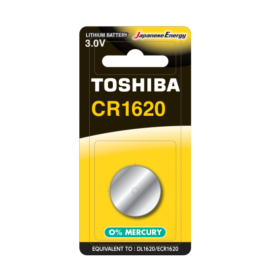 Toshiba Lithium Button Cell CR1620 3V 1BL - ledmania.gr