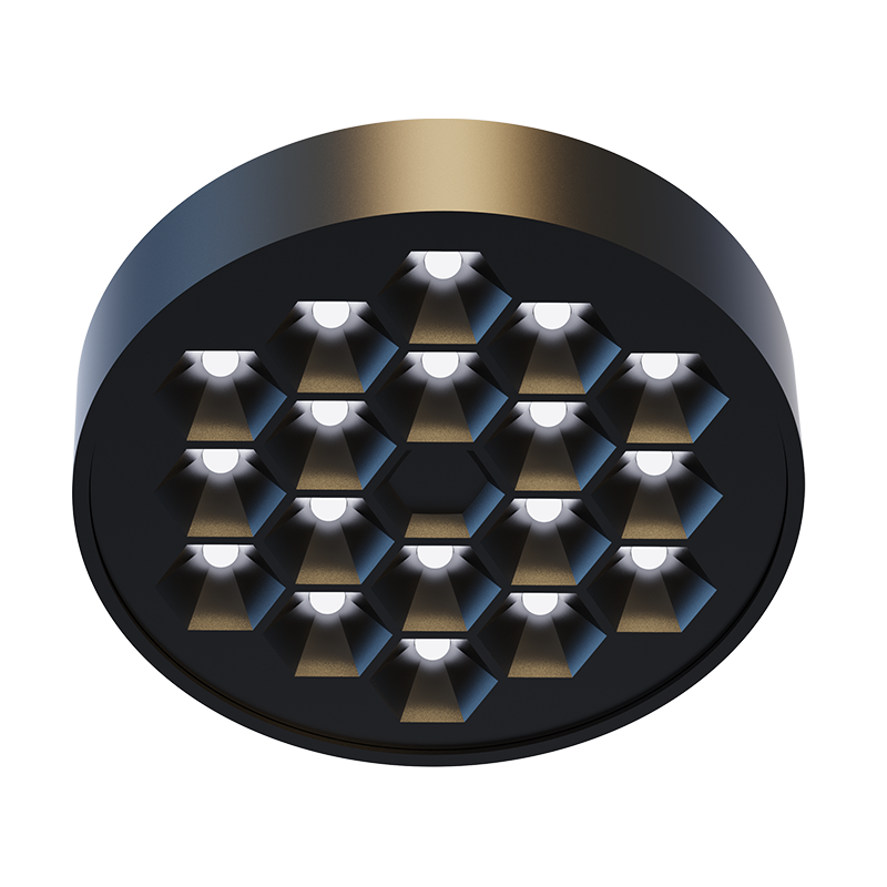 ΜΙΝΙ ΜΑΥΡΟ ΜΑΓΝΗΤΙΚΟ ΣΠΟΤ 24V DC 10W 3000K 620LM 50° RA90 5YRS Φ97*32ΜΜ - ledmania.gr