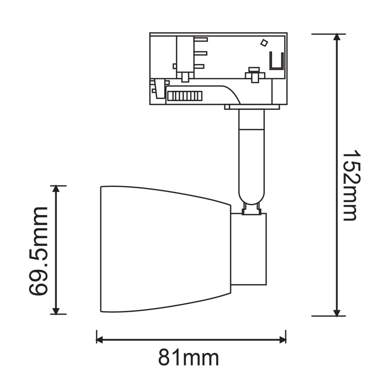 ^TRACK SPOT GU10 4C WHITE No40 - ledmania.gr