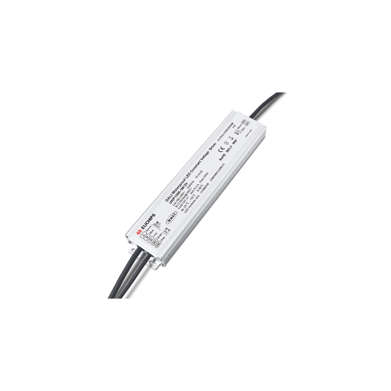 LED CV DALI2 METAL DRIVER 150W 230V AC- 24V DC 6.25A IP67 5YRS EUCHIPS - ledmania.gr