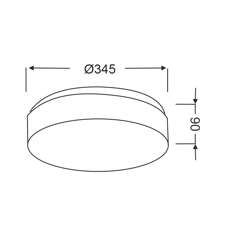 ΠΛΑΦΟΝΙΕΡΑ ΛΕΥΚΟ ΓΥΑΛΙ 2x40W Φ34 - ledmania.gr