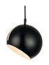 ΚΡΕΜΑΣΤΟ Φ/Σ 1ΧΕ27 ΜΕΤΑΛΛΙΚΟ ΜΑΥΡΟ Φ20ΧΗ120CM - ledmania.gr