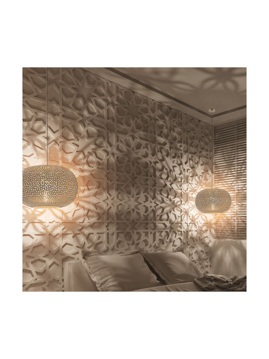 ΚΡΕΜΑΣΤΟ 1ΧΕ27 ΑΣΗΜΙ ΜΕΤΑΛΛΟ Φ30ΧΗ120CM - ledmania.gr