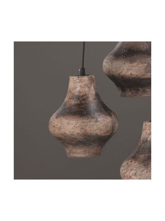 ΚΡΕΜΑΣΤΟ Φ/Σ 1ΧΕ27 ΚΑΦΕ ΠΗΛΟΣ Φ25ΧΗ120CM - ledmania.gr