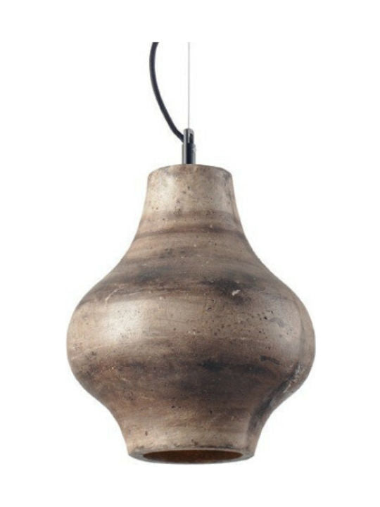 ΚΡΕΜΑΣΤΟ Φ/Σ 1ΧΕ27 ΚΑΦΕ ΠΗΛΟΣ Φ25ΧΗ120CM - ledmania.gr
