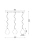 ^ΚΡΕΜΑΣΤΟ Φ/Σ 3ΧΕ27 ΚΑΦΕ ΠΗΛΟΣ Φ20Χ84ΧΗ120CM - ledmania.gr