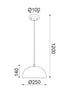 ^ΚΡΕΜΑΣΤΟ Φ/Σ 1ΧΕ27 ΜΑΥΡΟ/ΑΣΗΜΙ ΠΗΛΟΣ Φ25ΧΗ120CM - ledmania.gr