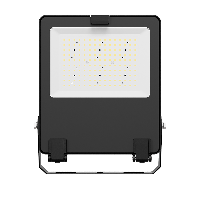 LED floodlight, 100W, 220-240v, CRI>70, 155lm/W,110° tempered glass, 5 years warranty, IP66, IK08, 4 - ledmania.gr
