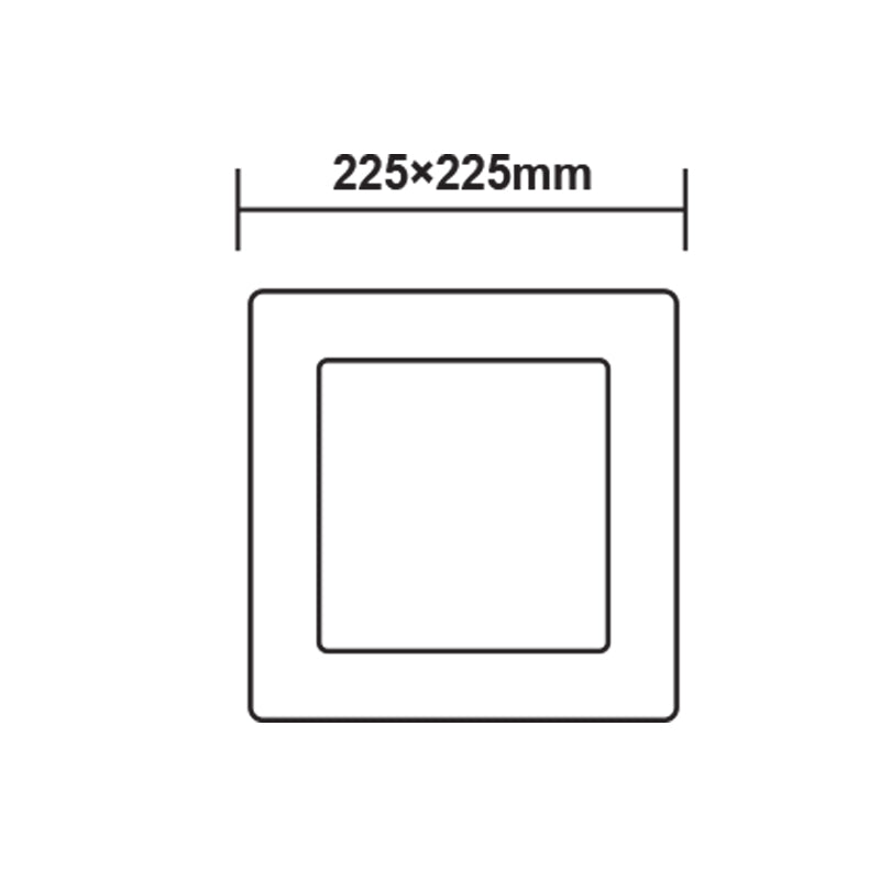 ΛΕΥΚΟ ΤΕΤΡΑΓΩΝΟ LED ΠΑΝΕΛ ΟΡΟΦΗΣ 18W 4000K 1800Lm 208x208mm 230V AC Ra80 - ledmania.gr