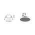 LED SPOT IP65 WHITE SQUARE 5W 3.000K 230V AC 400Lm 120° Ra80 - ledmania.gr