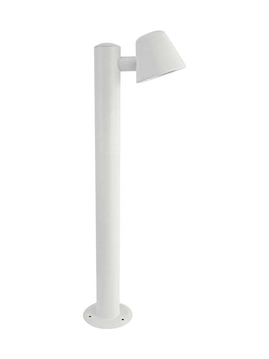 ΛΕΥΚΟ ΦΩΤΙΣΤΙΚΟ VIDA 1XGU10 MAX.35W IP44 ΜΕ ΚΟΛΩΝΑ & ΔΙΑΦΑΝΟ ΓΥΑΛΙ - ledmania.gr