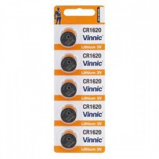 Vinnic Lithium Button Cell CR1620 5BL - ledmania.gr