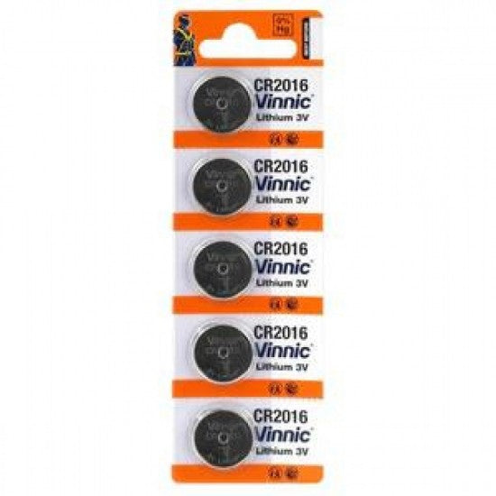 Vinnic Lithium Button Cell CR2016 5BL - ledmania.gr