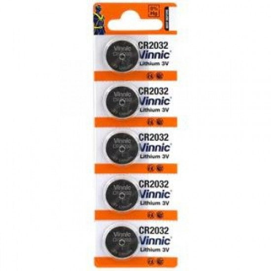 Vinnic Lithium Button Cell CR2032 5BL - ledmania.gr