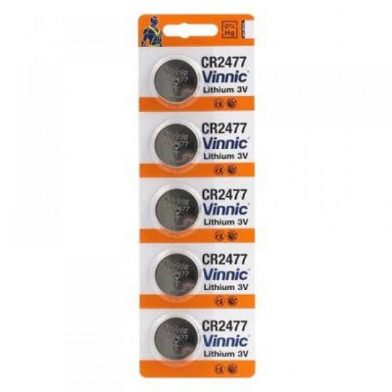 Vinnic Lithium Button Cell CR2477 5BL - ledmania.gr