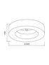 ΠΛΑΦΟΝΙΕΡΑ ΛΕΥΚΗ ΑΚΡΥΛΙΚΗ 1X40W T6 Φ33,5cm - ledmania.gr