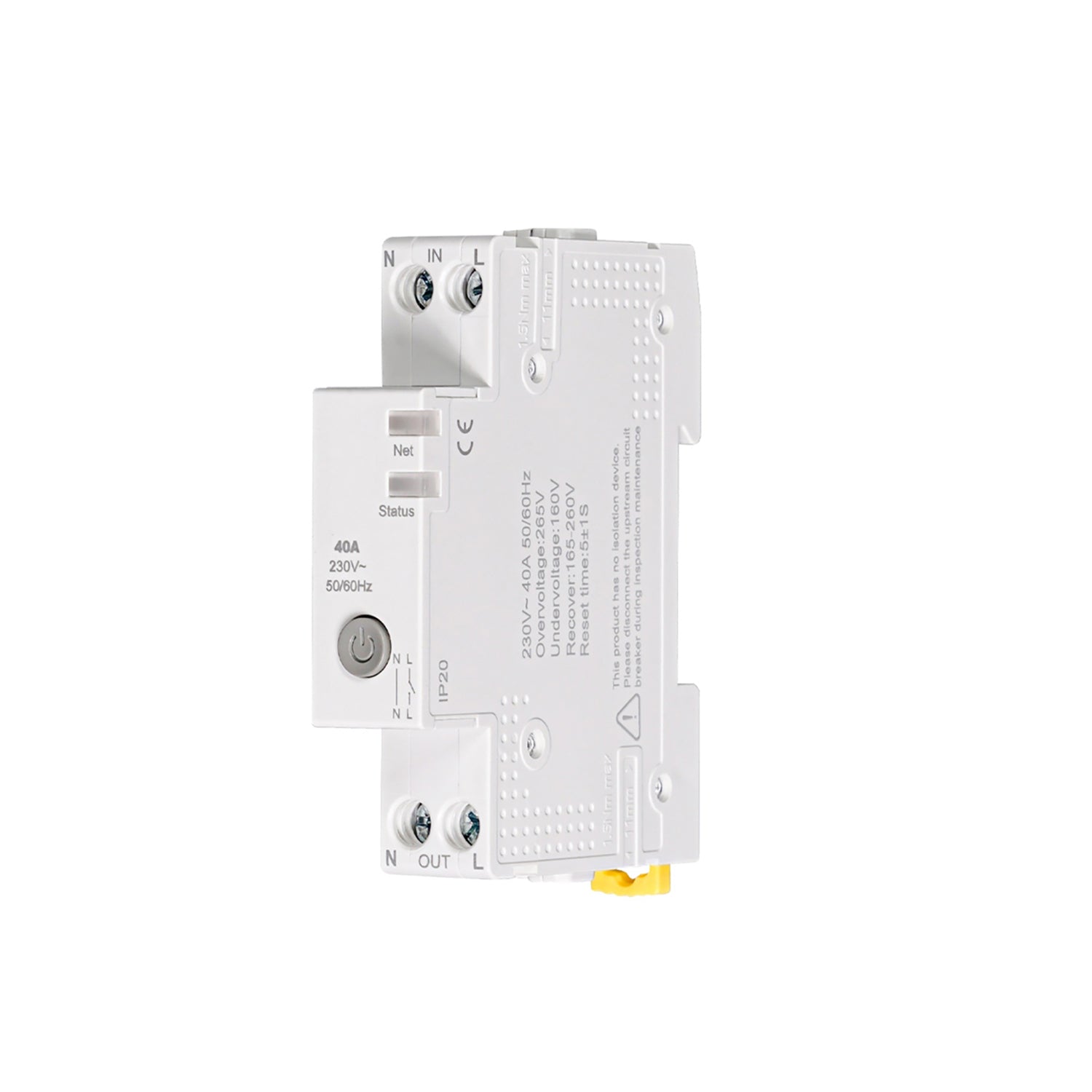 WIFI ΔΙΑΚΟΠΤΗΣ ΚΥΚΛΩΜΑΤΟΣ 1p 6-40A+ΜΕΤΡΗΤΗΣ ΕΝΕΡΓΕΙΑΣ N+L