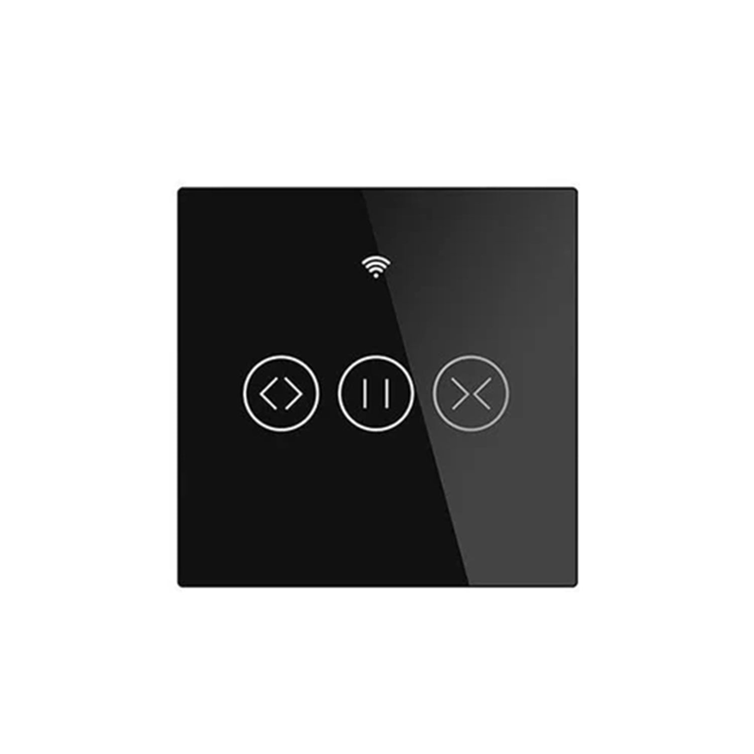WIFI ΔΙΑΚΟΠΤΗΣ ΚΟΥΡΤΙΝΑΣ 1g ΜΑΥΡΟ N+L 86*86mm