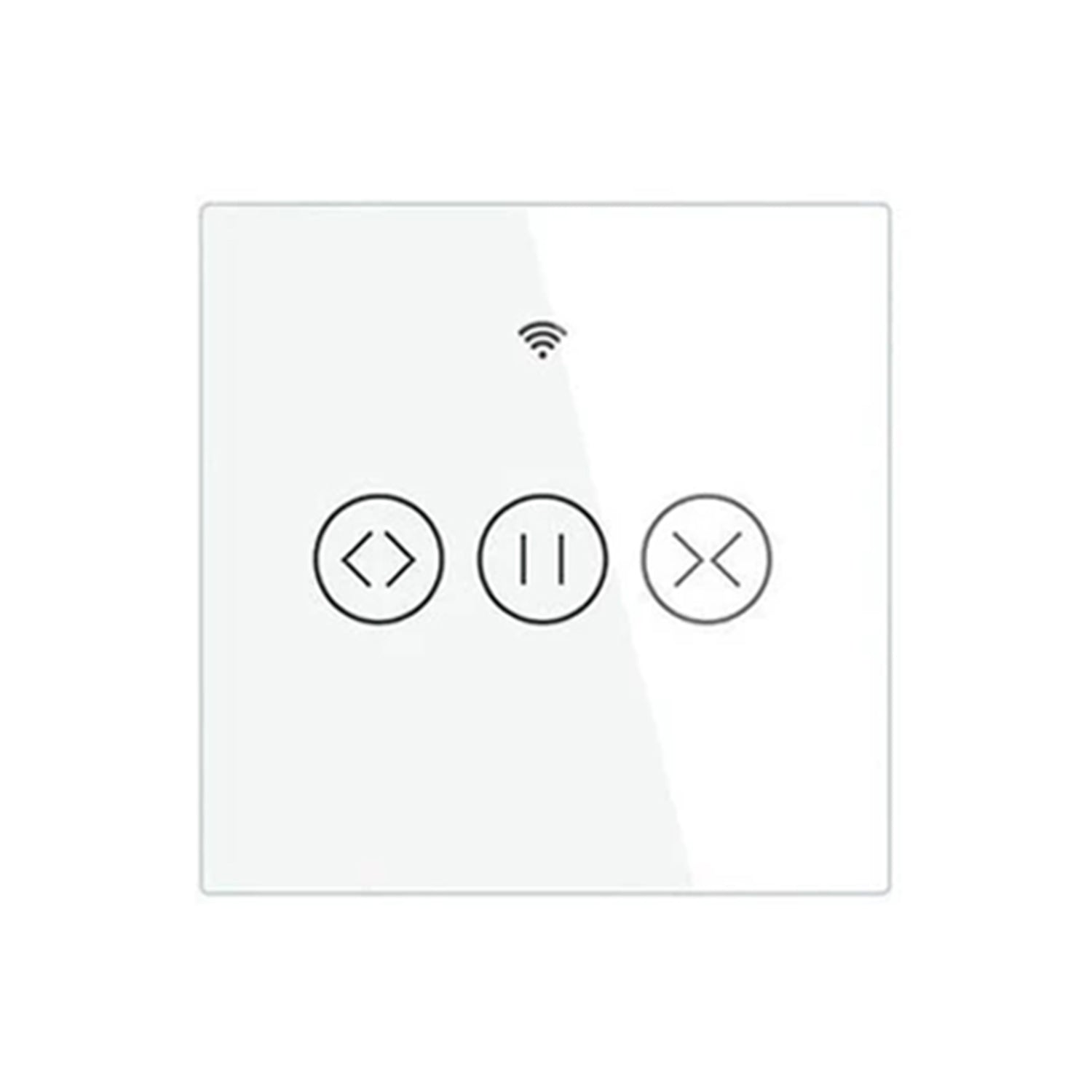 WIFI ΔΙΑΚΟΠΤΗΣ ΚΟΥΡΤΙΝΑΣ 1g ΛΕΥΚΟ N+L 86*86mm