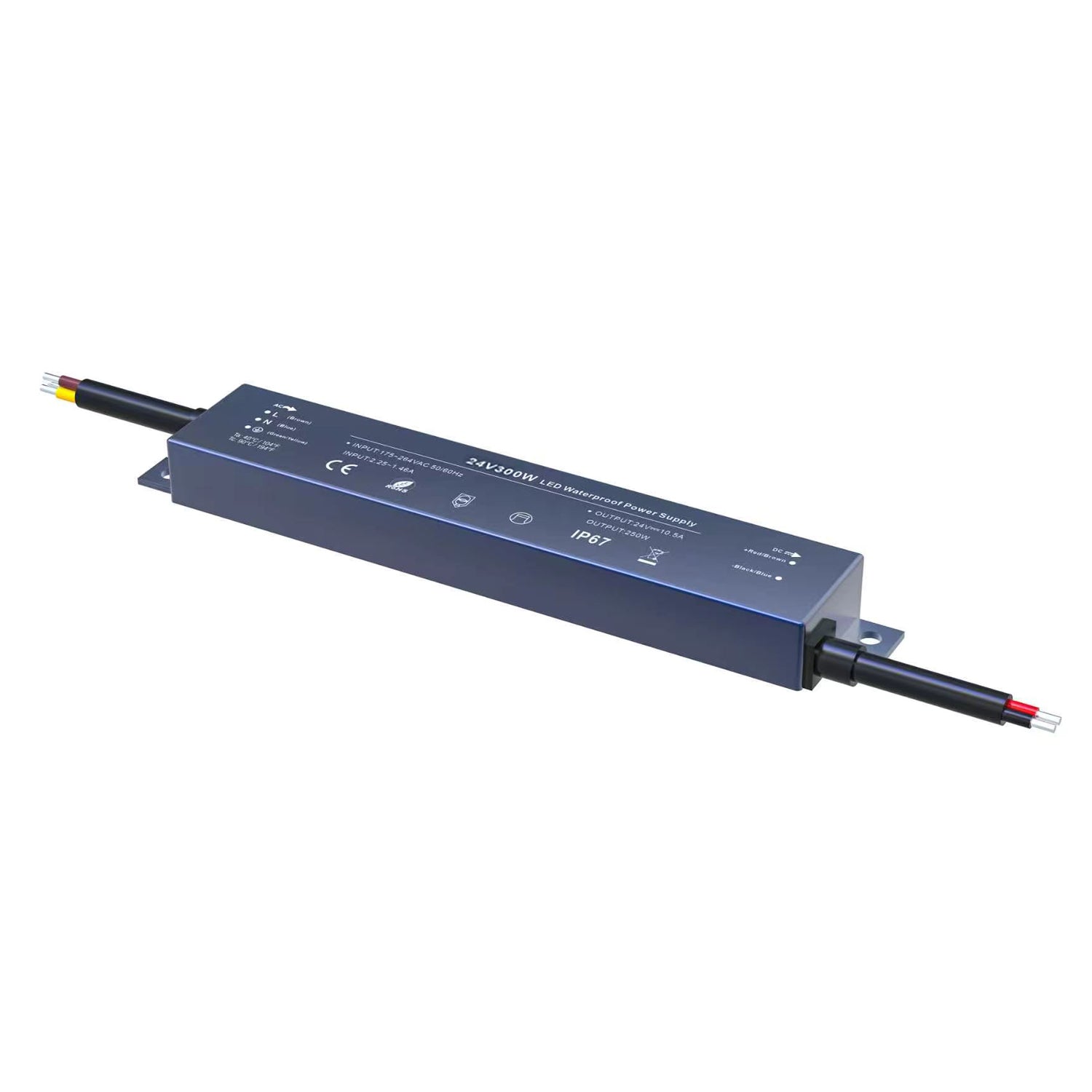 POWER SUPPLY WATERPROOF 24V 300W 12.5A IP67