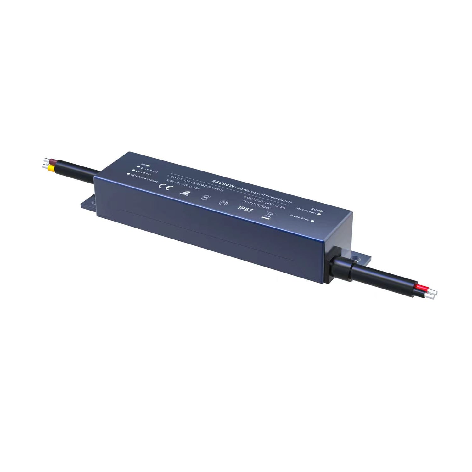 POWER SUPPLY WATERPROOF 24V 60W 2.5A IP67