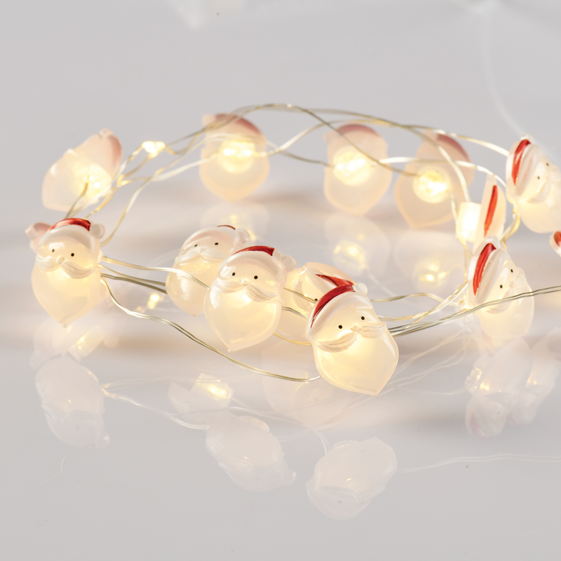 ^ SANTA 15 MINI LED ΛΑΜΠΑΚ. ΣΕΙΡΑ, WW, ΑΣΗΜΙ ΚΑΛΩΔ. ΧΑΛΚΟΥ, MΠΑΤ. (2ΑΑ),IP20, 140+30CM ΔΙΑΦ ΚΑΛ - ledmania.gr