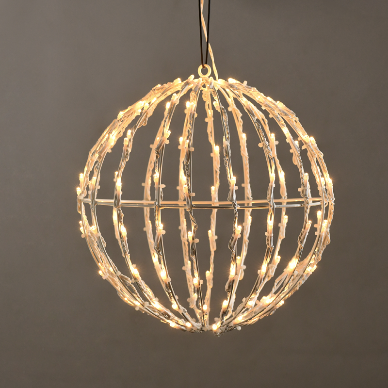 ^ 3D BALL ΣΧΕΔΙΟ 120 LED ΛΑΜΠ. ΣΕΙΡΑ,ΘΕΡΜΟ ΛΕΥΚ, ΑΝΤΑΠΤ.(4.5VDC),IP44, 25x25x26cm, ΛΕΥΚ ΚΑΛ.,5m - ledmania.gr