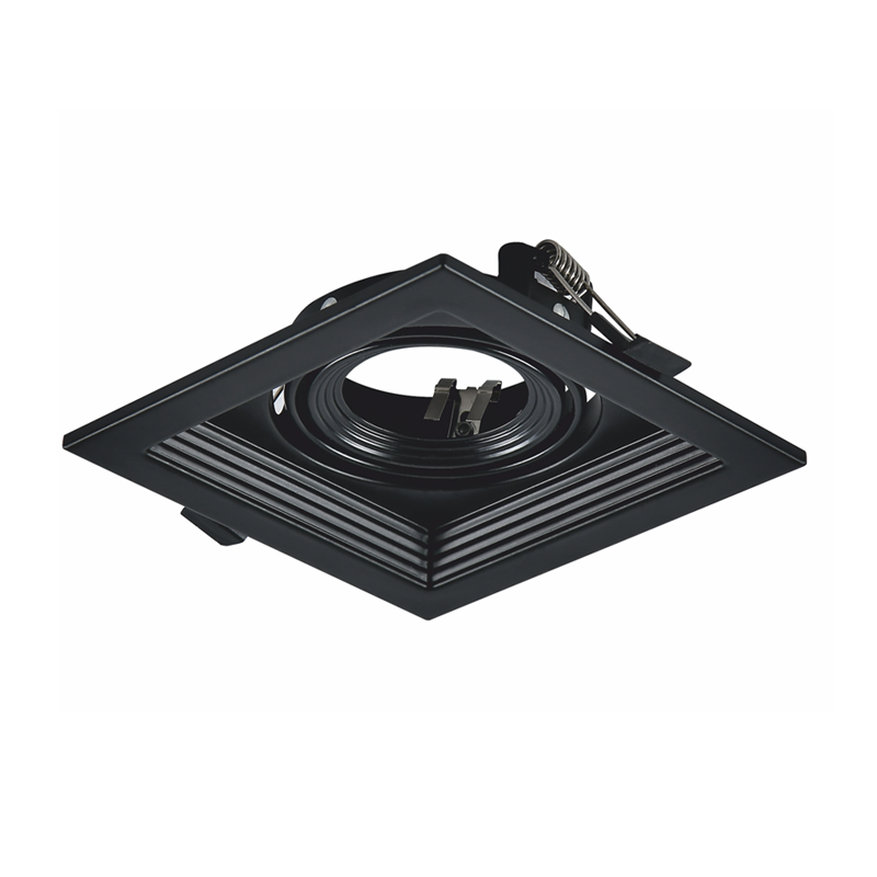 BLACK COLOR SPOT 1xGU10 130x130 - ledmania.gr