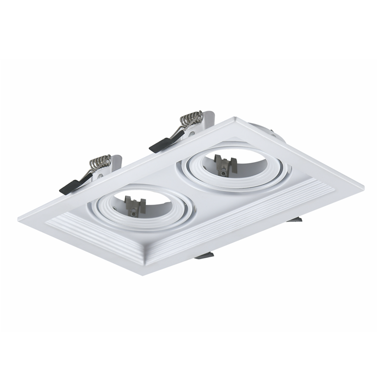 WHITE COLOR SPOT 2xGU10 130x225 - ledmania.gr