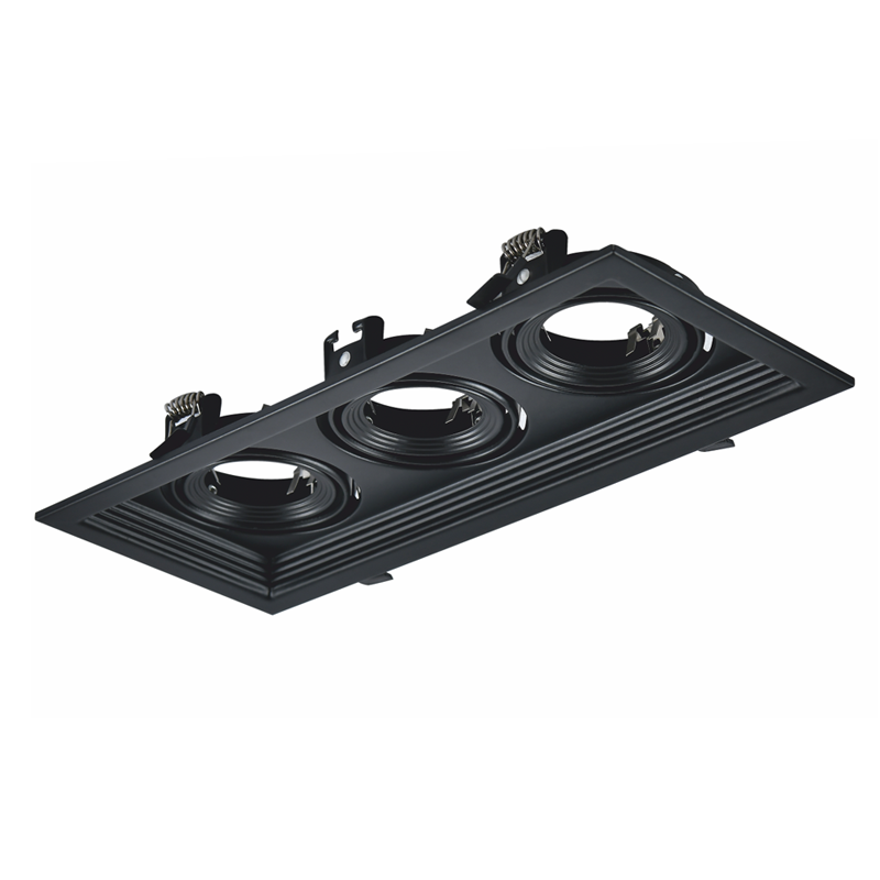 BLACK COLOR SPOT 3xGU10 130x320 - ledmania.gr
