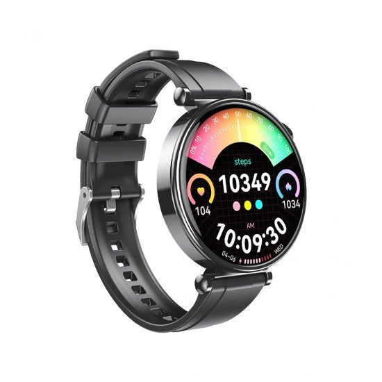 XO smartwatch GT4 Mini Amoled black - ledmania.gr