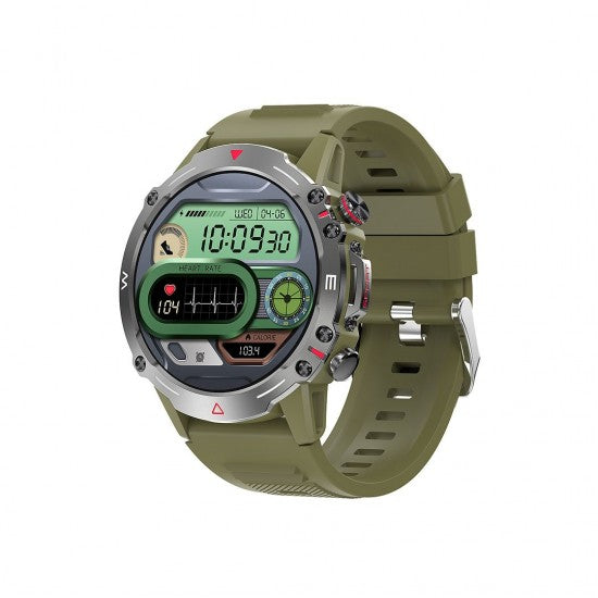 XO J7 Amoled Star Round Smart Sports Call Watch (Πράσινο) - ledmania.gr