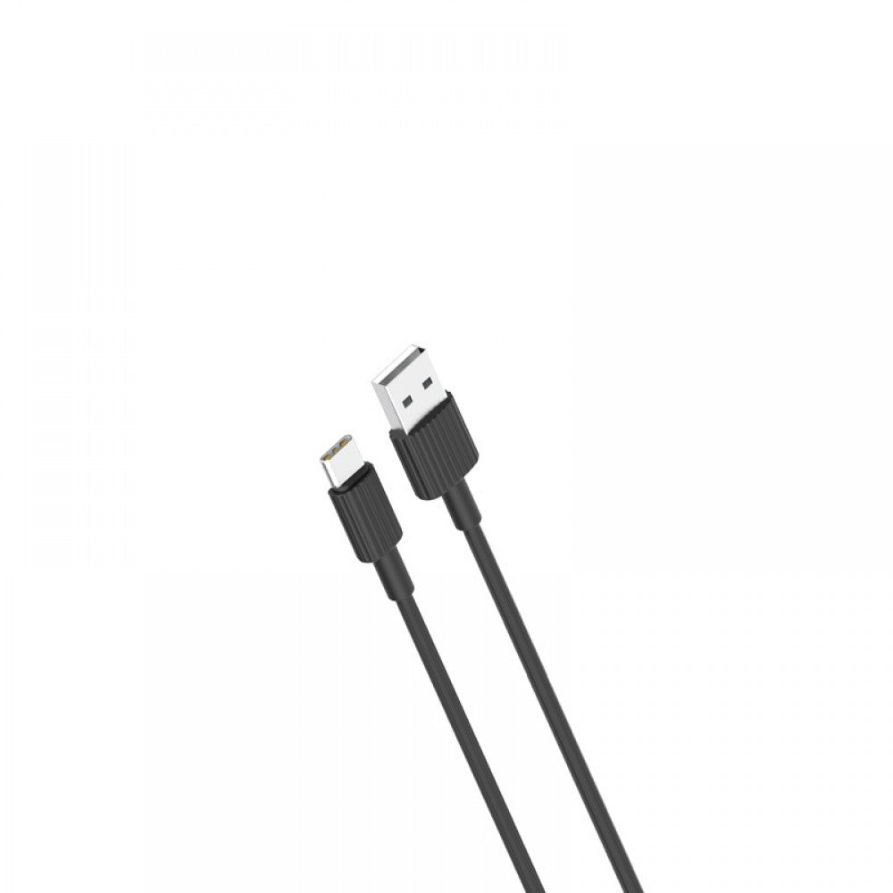 XO cable NB156 USB - USB-C 1.0 m 2.4A black - ledmania.gr
