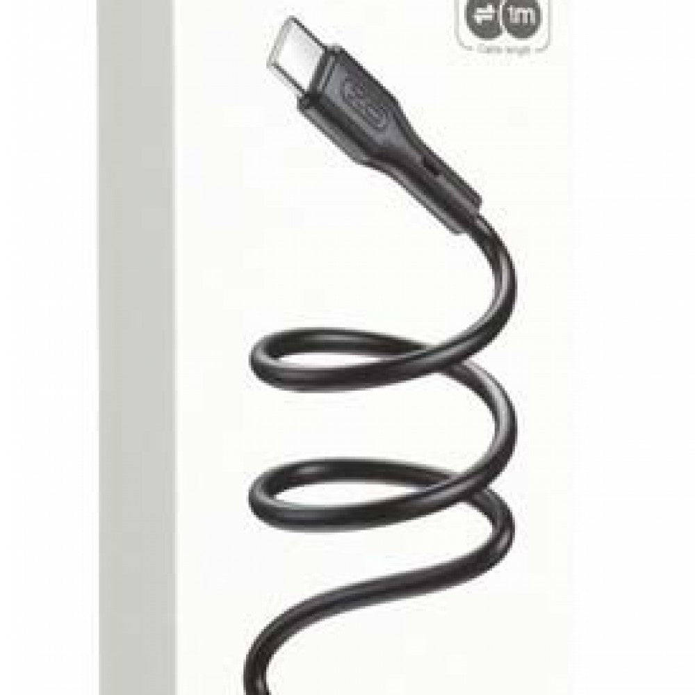 XO NBQ231B Rock Series ΚΑΛΩΔΙΟ ΦΟΡΤΙΣΗΣ TYPE-C ΣΕ TYPE-C, 60W, ΜΑΥΡΟ - ledmania.gr