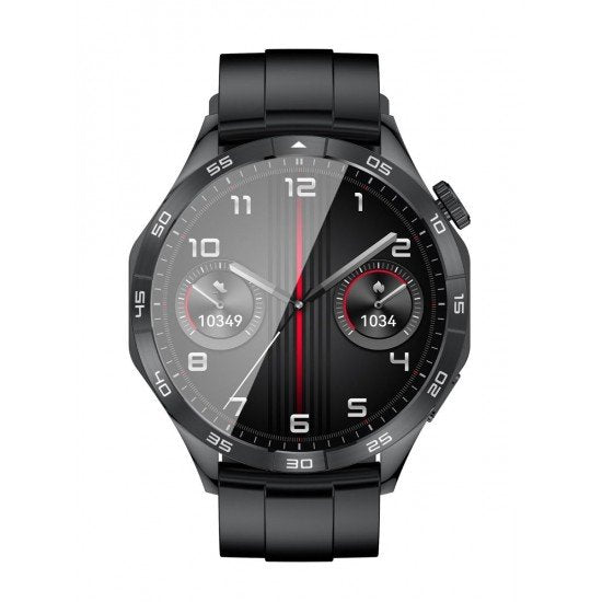 XO Watch4 AMOLED Smart Αθλητικό Ρολόι Κλήσεων Μαύρο - ledmania.gr