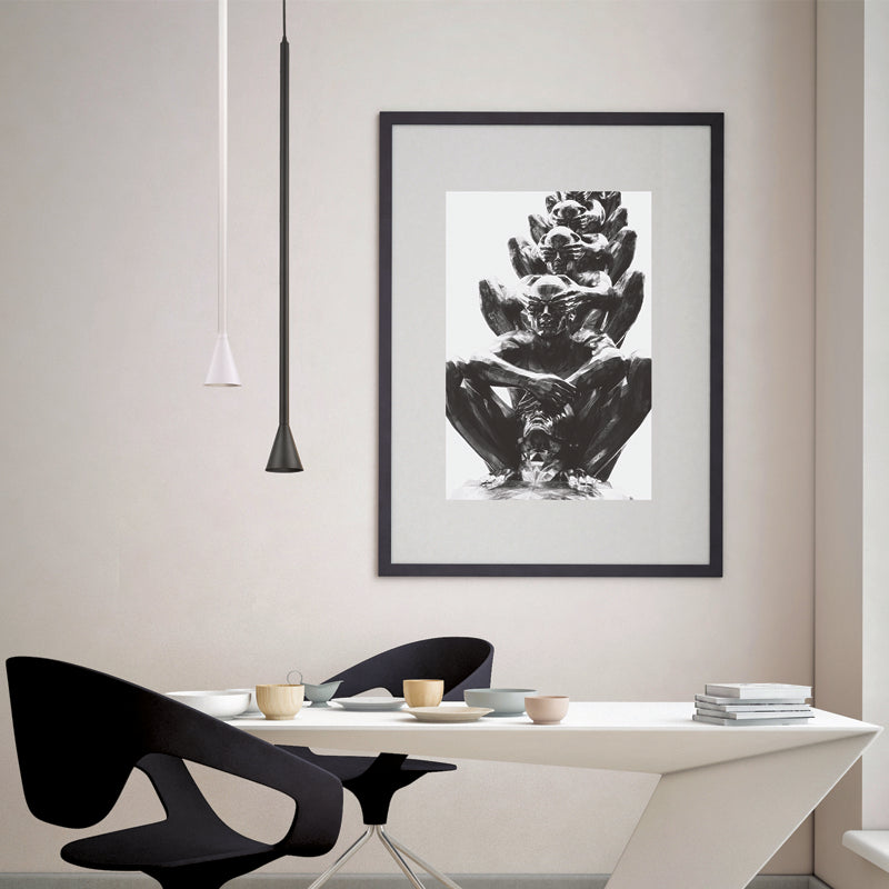 ^ΚΡΕΜΑΣΤΟ Φ/Σ 1ΧGU10 CLOUZOT ΜΑΥΡΟ ΜΕΤ/ΚΟ IP20 D7,5XD10XH190CM - ledmania.gr