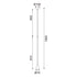 ^ΚΡΕΜΑΣΤΟ Φ/Σ 1ΧGU10 CLOUZOT ΛΕΥΚΟ ΜΕΤ/ΚΟ IP20 D7,5XD10XH190CM - ledmania.gr