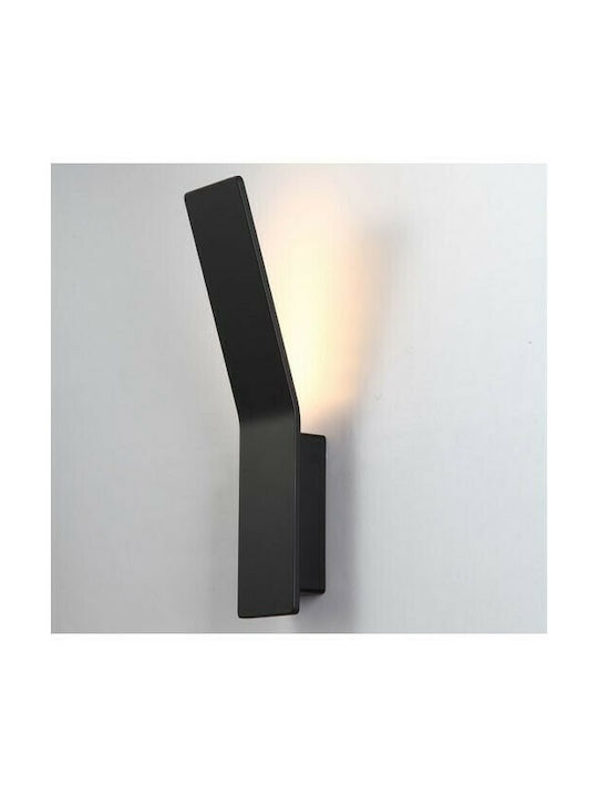 ΕΠΙΤΟΙΧΟ Φ/Σ LED 9W 3000K ΑΛΟΥΜΙΝΙΟ ΜΑΥΡΟ 40X7X12CM - ledmania.gr