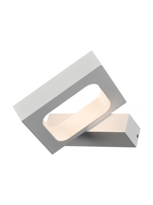 ΕΠΙΤΟΙΧΟ Φ/Σ LED 6W 3000K ΑΛΟΥΜΙΝΙΟ ΓΚΡΙ 14,5X13X3CM - ledmania.gr