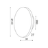 ΕΠΙΤΟΙΧΟ Φ/Σ LED 5W 3000Κ 400LM TERRAZZO MDF ΚΥΚΛΟΣ Φ14ΧΗ3,6CM ECLIPSE - ledmania.gr