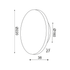 ΕΠΙΤ Φ/Σ LED 10W 3000Κ ΑΠΟΧΡ.ΣΚΟΥΡ ΞΥΛΟΥ MDF ΚΥΚΛ Φ22XH3,6CM ECLIPSE - ledmania.gr
