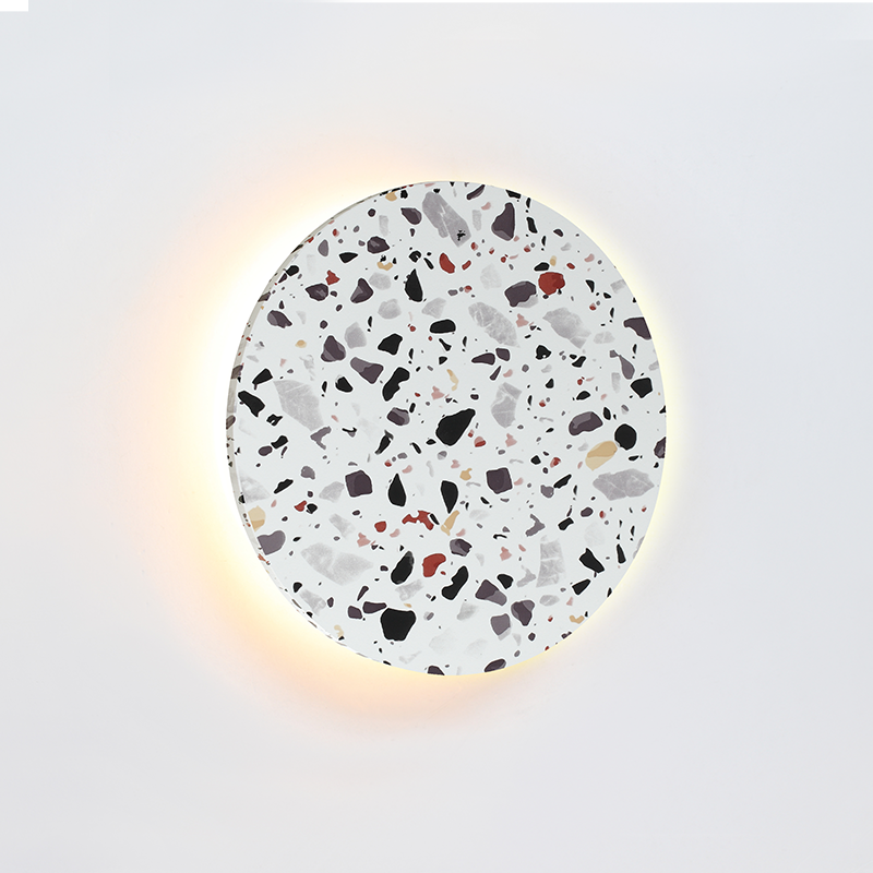 ΕΠΙΤΟΙΧΟ Φ/Σ LED 10W 3000Κ 800LM TERRAZZO MDF ΚΥΚΛΟΣ Φ22ΧΗ3,6CM ECLIPSE - ledmania.gr